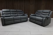 Roma Recliner Sofa 3+2 Dark Grey