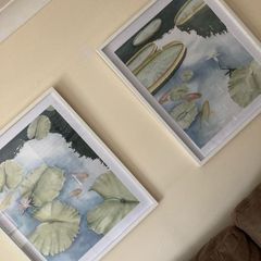 2 framed pictures