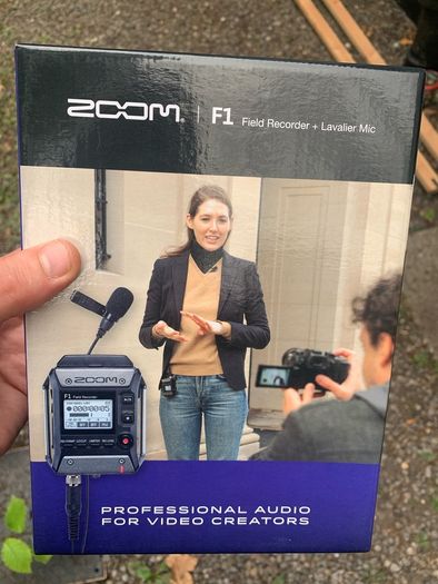 Zoom F1 Field Recorder & Clip-on Microphone (BRAND NEW)