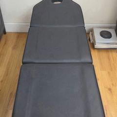 Massage Table, Black Beauty Bed with stool 3 Section Adjustable Salon Tattoo Lash Table