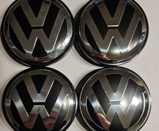 VW Wheel Centre Caps 70mm Center Caps Hubcap Cover for 7L6601149B for 2004-2010 Touareg & 2004-2015 Transporter
