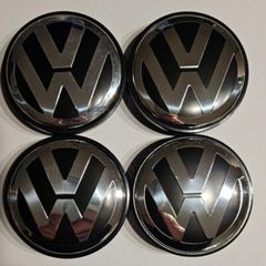 VW Wheel Centre Caps 70mm Center Caps Hubcap Cover for 7L6601149B for 2004-2010 Touareg & 2004-2015 Transporter