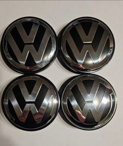 VW Wheel Centre Caps 70mm Center Caps Hubcap Cover for 7L6601149B for 2004-2010 Touareg & 2004-2015 Transporter