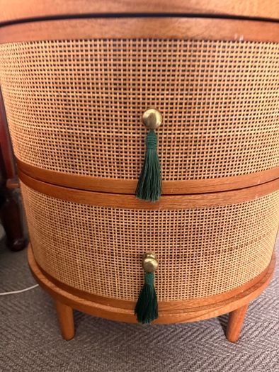 Oliver Bonas Kinship Rattan Bedside Table