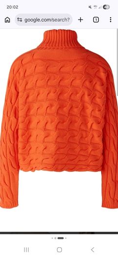 German brand Oui Cotton Jumper - Cherry Tomato - UK 12 - BNWT RRP 100