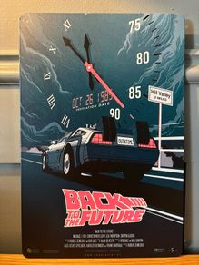 Back to the future Tin Metal Sign