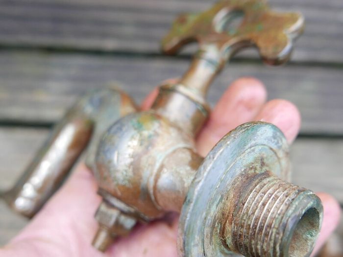 Antique Brass Barrel Taps