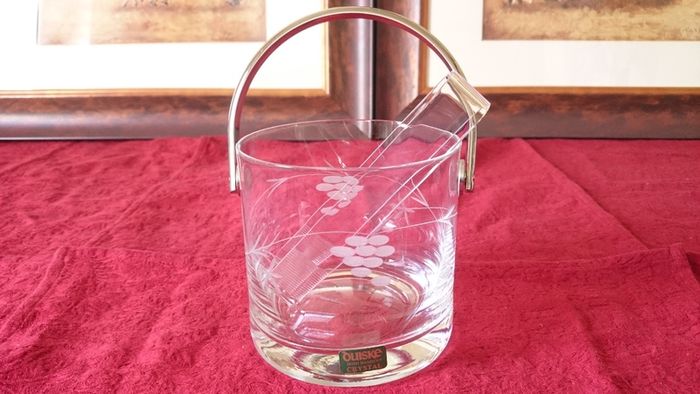 14 Piece Duiske Etched Wine Glasses, Ice Bucket And Decanter Set