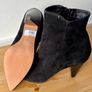 Dune Odell black suede heeled boots, 8/41 Image 7