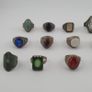 15 Old Fashioned Brass Rings Rustic Decorative Jewellery Lot Image 8