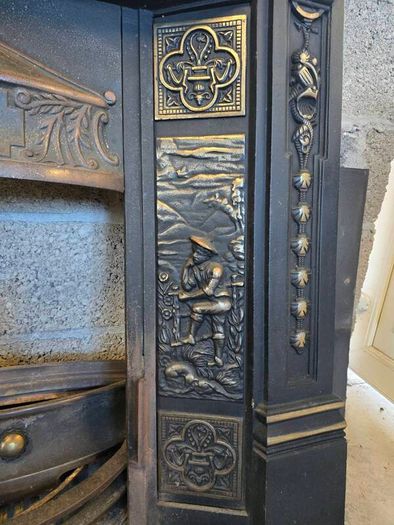 Cast Iron Fireplace Inserts - Surrounds - Ornate  Plain