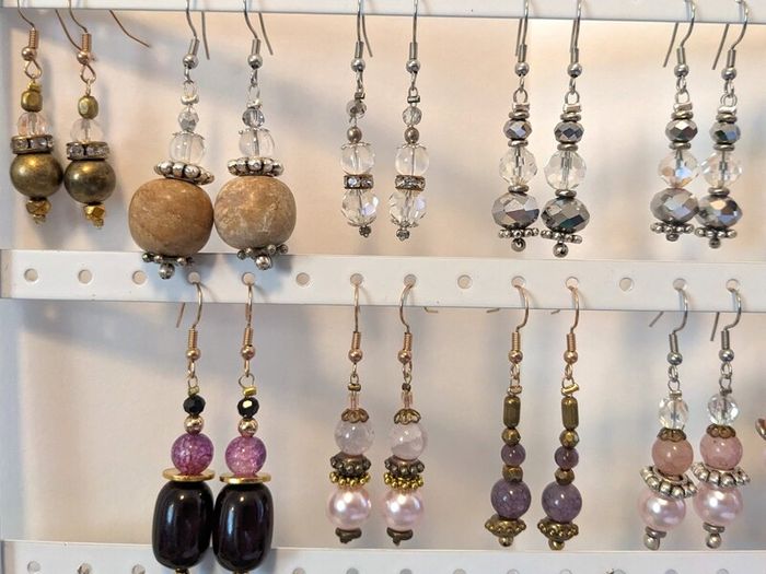 Handmade earrings with Vintage/Antique beads for Fundraising!