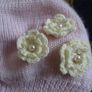 Girls hat cotton viscosa 2-5yo hand made decoration Image 2