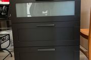 2 x IKEA BRIMNES 3-drawer chest in black