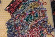 Various Christmas bead decorations