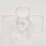 FLASH SALE Modern LED Ceiling Light with 4 White Squares, 60W Flush Mount Pendant Light, Acrylic Chandelier for Living Room Bedroom Dining Room, 6000K Cool White Light Image 5