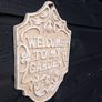 welcome to my garden cast iron sign Image 2