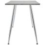 Dining Table Concrete and Silver 120x60x74 cm MDF Image 4