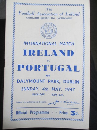 Ireland V Portugal 1947