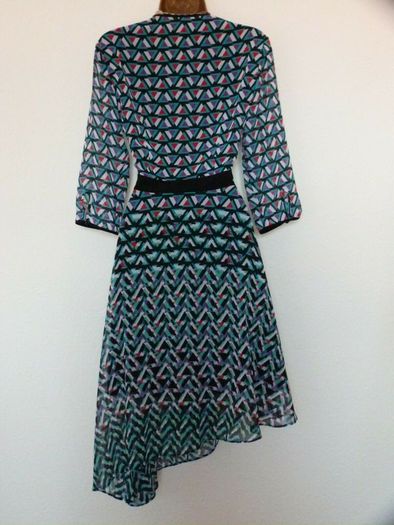 Karen Millen Geometric Asymmetric Dress - Multicolour
