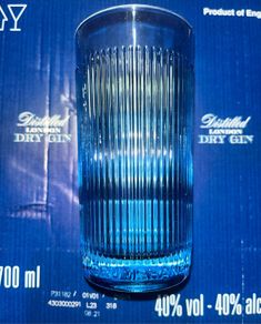 Gunpowder Drumshanbo Gin blue glass