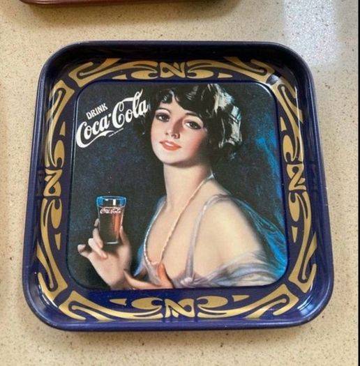 Coca Cola 6 Metal Liberty Coasters