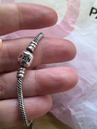 Pandora Sterling Silver Snake Chain Bracelet 24cm