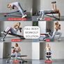 Multi-Functional Weight Bench with Roman Chair for Home Gym 8 Back Extension Levels, Flat Decline Modes, Full-Body Training, Bench Press, Sit Ups, Thick Pad, Free Workout Chart Included Image 2