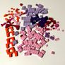 Collection of Colourful Lego Pieces in Pink, Purple, Coral etc. Image 5