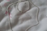 matching silver cross necklace and bracelet