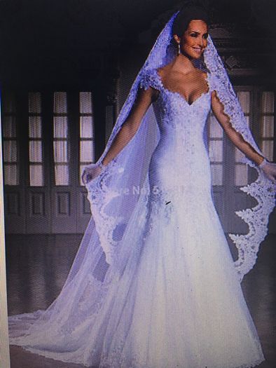 Long Chapel Length Bridal Veil