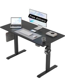 Electric Standing Desk, 100 x 60 cm Height Adjustable Sit Stand Desk