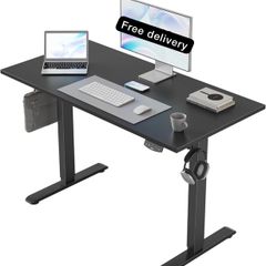 Electric Standing Desk, 100 x 60 cm Height Adjustable Sit Stand Desk
