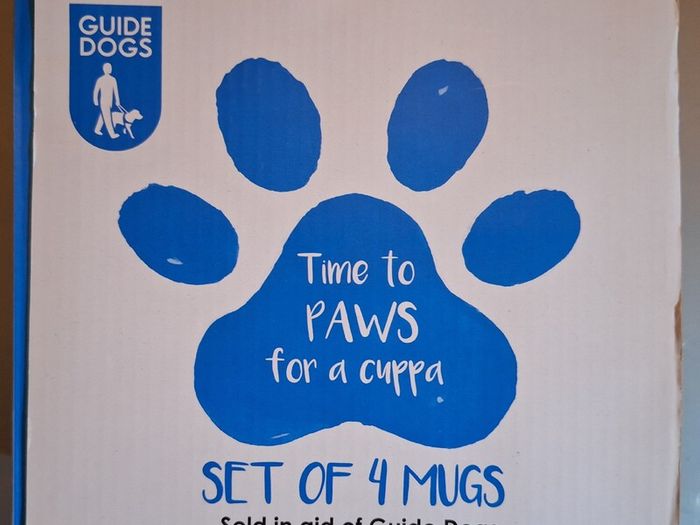 Guide dog set of 4 mugs