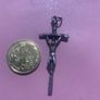 Silver Antique Crucifix Pendant Image 3