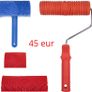 Wood Graining Painting Tool, Rubber Empaistic Wood Texture Pattern Roller with Handle, DIY Wood Grain Painting Tool Set Household Wall Art Paint for Wall Room Decoration Image 2