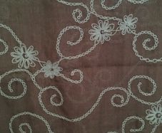 Large Embroidered Wrap Scarf