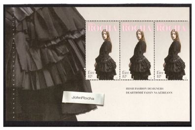 2010 Ireland Irish Fashion Designers Booklet Pane featuring John Rocha Mint Never Hinged (MNH). Hibernian HP191.