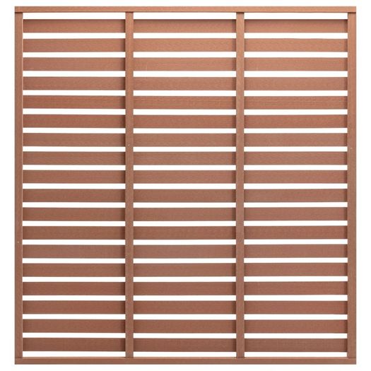 Fence Panel WPC 170x180 cm Brown