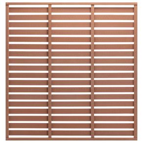Fence Panel WPC 170x180 cm Brown
