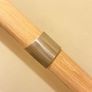 3.6m Solid Oak Staircase Handrail Brushed Metal Fittings Image 6