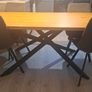 Stunning 2m Dining Set & 4 Swivel Chairs Image 5
