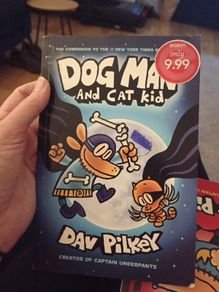 Dog Man and cat kid