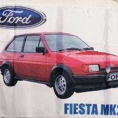 Ford Fiesta MK2 XR2 Red flag.