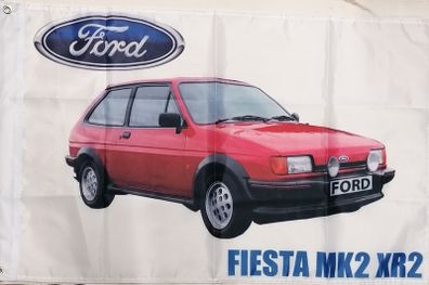 Ford Fiesta MK2 XR2 Red flag.