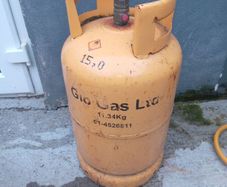 gas bottles (around half full)