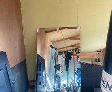 frameless mirror