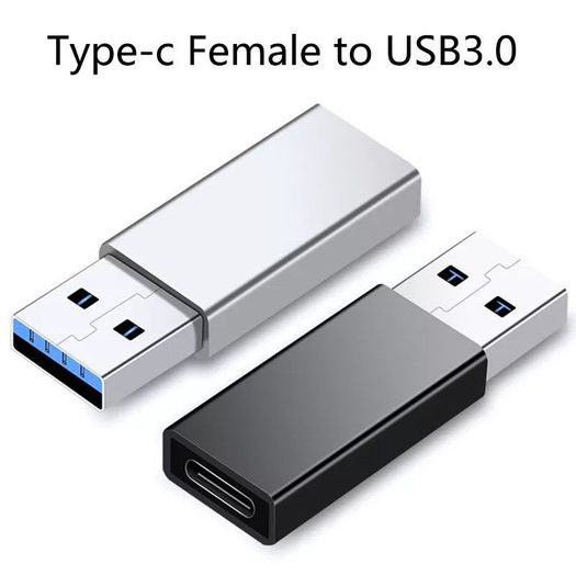 Aluminum Alloy USB 3.1 Gen 2 (10 Gbps) Type-C (Female) to Type-A (Male) Adapter Convertor (Brand New/Warranty)