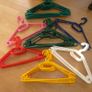COAT HANGERS & 5 x TROUSER RACKS. Clothes Hangers  Jacket Top Trousers hangers. 6 colours. Image 5