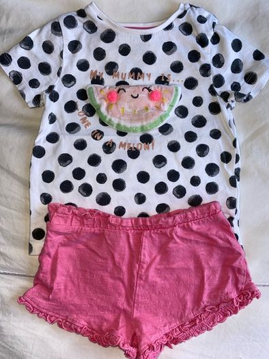 T-shirt & shorts set 12-18 months
